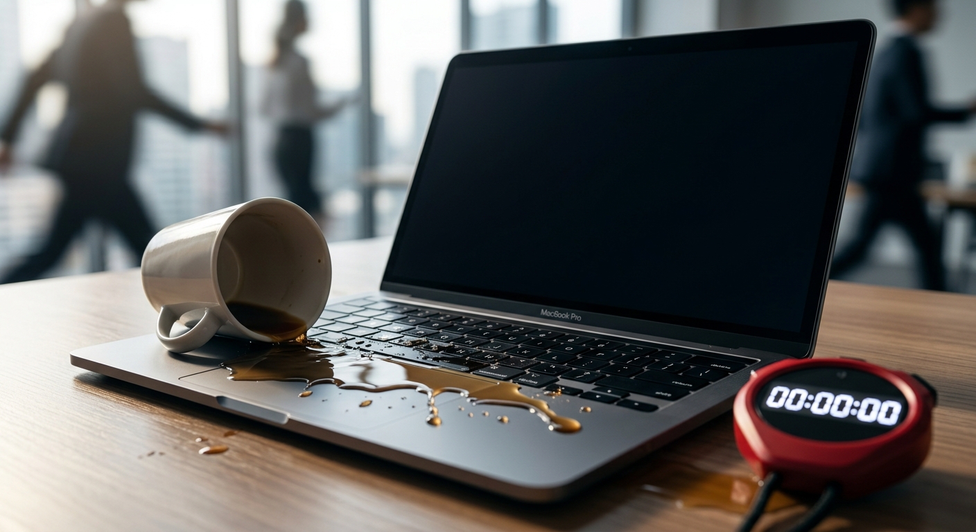 Laptop mojada: por qué cada hora cuenta y qué NO debes hacer