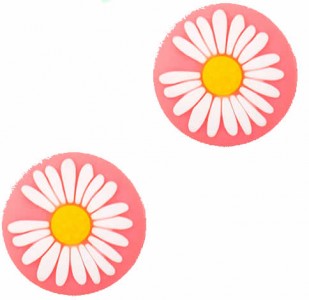 Gomas Par Nintendo Switch Flor Rosa